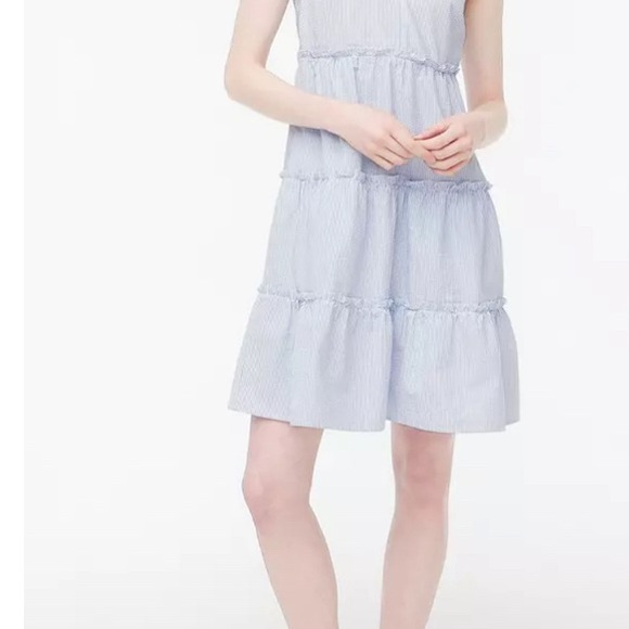 Summer dress seersucker tiered sleeveless sz 6 - Picture 8 of 11